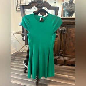 Mustard Seed Vibrant Emerald Green Mini Dress Small